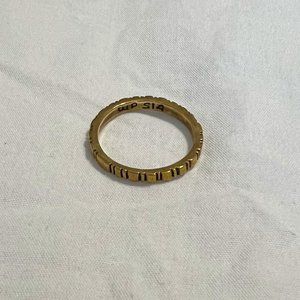 Waxing Poetic Brass Ring